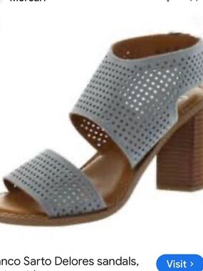 Franco Sarto Delores Sandals - Size 39.5 - Gray - Sooooo comfortable!!!